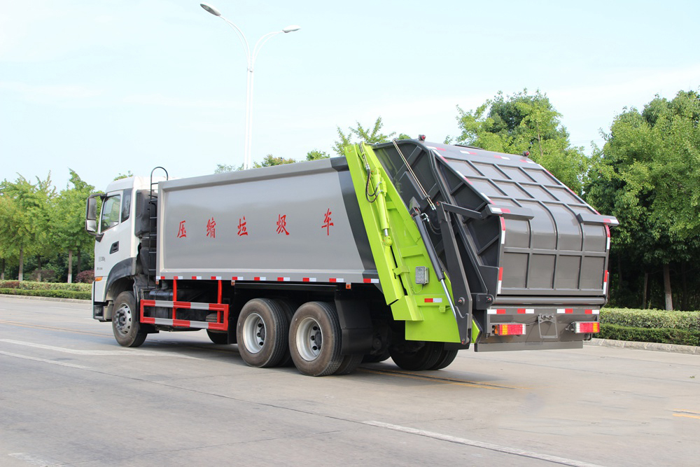 國(guó)六18立方東風(fēng)天龍后雙橋 壓縮垃圾車